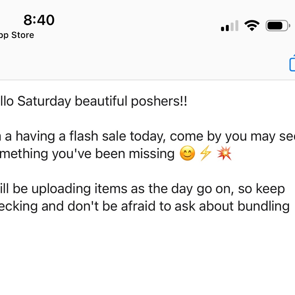 Flash Sale Announcement Post